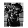 Летние мужчины Футболка Premium Tiger Skin 3D печатная футболка Harajuku повседневная короткая рукава футболки Tee Unisex Tops QDL014 210706