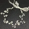 Fermagli per capelli Mollette Fascia per capelli Fiore Strass Perline Copricapo di perle simulate Fasce per capelli vintage da damigella d'onore Viti con ornamenti a nastro