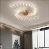 Lámpara de araña de techo Led moderna para sala de estar, dormitorio, decoración de iluminación