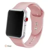 Silikonremmar för Apple Watch Band 44mm 40mm 38mm 42mm gummibälte Smartwatch Watchband Armband Iwatch 3 4 5 SE 6 2021 Pink Red4555835