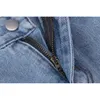 Nm moda bordado dos desenhos animados graffiti mulheres bonito jeans largo mulher mulher cintura alta cintura soleteira calças calças 210629
