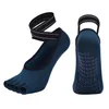 Calzini antiscivolo da donna per pilates Calzini per adulti per le vacanze a casa Calzini antiscivolo per pavimento Calzini da donna Balletto in cotone Yoga Sox Pantofola Massaggio ai piedi