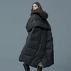 S- 7XL Plus Size Winter Oversize Warm Duck Down Coat Female X-Long Down Warm Jacket Hooded Style Thick Warm Parkas 92 211007