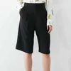 Summer Temperament High Waist Woman Half Pants Casual Loose Solid Shorts Simple Solid All Match Pants Women 210514