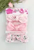 3pcs / set Baby Girls Turban Headband Hair Accessories Cotton Rabbit Ear Bow Elastic Hairband Baby Princess Christmas Day Gifts 211023