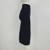 Kadın Yüksek Kalite Siyah Bodycon Botton Rayon Bandaj Etek Seksi Ünlü Kulübü Parti Kalem 210525