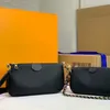 ORIGINALS axelväska designer handväska mode kvinnor crossbody plånbok telefonväskor 2-delat set kombination kedja väska