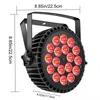 le pair puissant de 180W LED peut disco allume les lumières d'étape activées par bruit de DMX 512