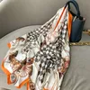 New light luxury silk scarf women versatile spring and autumn thin scarf summer gauze scarf beach towel shawl