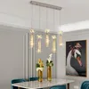 Grande luxo K9 cristal conduzido lustre lustre luminária anéis dimond pingente pendurado lâmpada interior escada corredor e14 cromo cristral candelabros