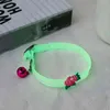 Pet Glowing Collars with Bells Glow at Night Dogs Cats Necklace Light Luminous Neck Ring Accessories Drop Shipping