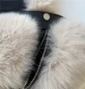 design da donna con colletto rovesciato in pelle PU patchwork in pelliccia sintetica decorazione con cerniera cappotto senza maniche gilet corto casacos