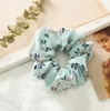 Heldere lente zomer vrouwen meisjes chiffon rose floral elastische ring haar stropdassen accessoires paardenstaart houder haarbanden rubberen band