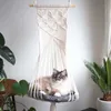 手織りタペストリーの壁掛けマクラメートペット猫ハンモックベッドケージスイング装飾425D 210722