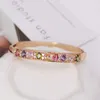 Mxgxfam 2019 nouveaux bracelets et bracelets en Zircon colorés pour femmes 18 cm bijoux de couleur or à la mode Q0717