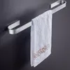 Towel Holder Bathroom Towels Rack Hanger Black Silver Stainless Steel Wall Hanging Bar Organizer Kitchen Storage Shelf Racks209h