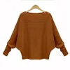 Bonjean Thick Knitted Tops Jumper Autumn Winter Casual Pullovers Sweaters Women Long Sleeve Big Loose Sweater Girls 210812