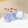 Scatola di carta per la conservazione di gioielli Astucci per orecchini ad anello multicolori Confezioni Scatole regalo per anniversari Regali di compleanno