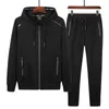 2 Adet Suits Hoodies Jogger Erkekler Kış Sportwear Setleri Kapüşonlu Ceketler Pantolon Hip Hop Spor Eşofman Erkek Giyim Büyük Boyutları 210806