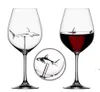 Red Wine Glasses - Lead Free Titanium Crystal Glass Elegance Original Shark Red Wine Glass with Shark Inside Long sea shipping KKB8773