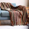 Cama xadrez cobertor Geometria Aztec Baja Coberturas Sofá étnica Capa Slipcover Boho Decor Lance Cobertor Pendurado Tapeçaria Tapestry 211101