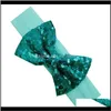 Infant Girls Big Sequin Bows Bandeaux pour enfants Band Bowknot Glitter Head Wrap Q4Rci Wkosz