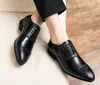 Moda Slip On Leather Pointed Toe Men Dress Sukienka Business Wedding Oxfords Formalny but do Luksusys Mężczyzna Duży rozmiar 38-48