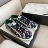 10A Fleurs Luxurys Designers Baskets Gren Red Stripe Toile Chaussure Semelle en caoutchouc Italie Low-Top Sports et loisirs Femmes Casual Chaussures Hommes Te