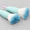 Personalized Large Fluffy Makeup Brush Acrylic Crystal Handle Paw Head Cosmetic Tools For Face Powder And Blush Wholesale