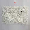60x40CM Sztuczny wystrój kwiaty DIY Dekoracja ślubna panele ścienne Kwiat jedwabny różowy romantyczne tło Deco DHL1307798