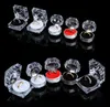 10pc/lot 6style Acrylic ring box Female mannequin Wedding transparent crystal Earring Trinket Gift packaging jewelry display B065