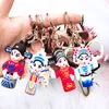 China stijl Leuke Cartoon Peking Opera Sleutelhanger Mooie Sleutelhanger Schooltas Rugzak Decoraties Hanger Vrouwen Tas Charm