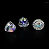 Andra 8 stycken 8mm 5542 AB Color Dome Beads Glass Crystal Loose Rhinestones for DIY Jewelry Making