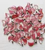 Wholesale 50pcs/lot Pendants Fashion Natural Watermelon Red Moon Shape Charms Bead DIY Jewelry Making For Women