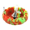 silicone portable ashtray anti-scalding tray ash holder pumpkin head Halloween essentials height 1.3"