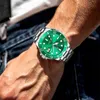 Glen Brand Tiktok Зеленая Вода Призраки Часы Мужчины Автоматона Механический Ночной Легкий Водонепроницаемый Мода Мужской Часы