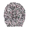 INS Süße 10 Farben Babymützen Polka Dots Blumen Plaid Leopardenmuster Drei Bogen Stirnbänder Elastische Baumwolle Haarschmuck Beanie Cap