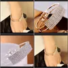 Bracelets de charme Bijoux Drop Livraison 2021 S Mode Corée Doux Creux Strass Bracelet Bracelet Bijoux-Crystal Shop Cuyhi