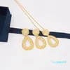 Brincos Colar Designer K Loja 2021 Est Forma Africano Jóias Conjuntos para Mulheres Gold Prata Color Gota Dangle Ringings1