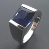 100 925 Sterling Silver Men Ring Genuine Tanzanite CZ Ring Wedding Jewelry Engagement Rings Men and Women Size 567891011 2176272568422318