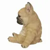 Slaperige Franse Bulldog Puppy Standbeeld Hars Gazon Sculptuur Super Leuke Tuin Yard Decor MUMR999 211101