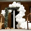 Matte Pure White Latex Balloons Decoração de Casamento Festa de Aniversário Festa de Bebê Chuveiro Round Hélio Ballon 5inch 10inch 12inch 18inch 36inch