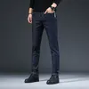 Svart Skinny Jeans Men Slim Fit Elastisk Midja Denim För Korea Style Pencil Byxor Vår Sommar 210716