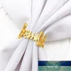 Fast Selling Letter Bismillah Napkin Ring Buckle Metal Mouth Cloth Factory Direct Sales Rings Factory price expert design Quality Latest Style Original Status