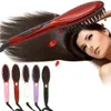 Lisseur Électrique Brosse Sèche-Cheveux Bigoudi Peigne Styler Lisseur Intelligent Chauffant - Rose Prise Américaine