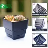 Meshpot 16-Pack Succulents Pots Plastic Flower Pot Plants Container Seedlings Nursery Supplies Home Decoration (Inner Dia. 6CM) 210401