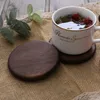 Mats Pads Wooden Placemat 8.8cm Round Square Coaster Natural Beech Wood Black Walnut Cup Mat Coffee Cups Coasters Bowl Plate Dish Pad Cup Holder ZL0051