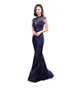 Sexy Perspective Slim Evening Party Dress Bling Sequins Banquet Temperament Trailing Hostess Elegant Prom Ethnic Clothing