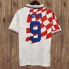 1998 SOLDO SUKER STIMAC Camisetas de fútbol RETRO para hombre Equipo nacional TUDOR BOBAN Local Blanco Visitante Camiseta de fútbol azul Uniformes de manga corta