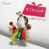 Szpilki, Broszki CSXJD Broszka Biżuteria Cute Enamel Crystal Little Animals Sukienka Odzież Mikro Rozdział Kobiety